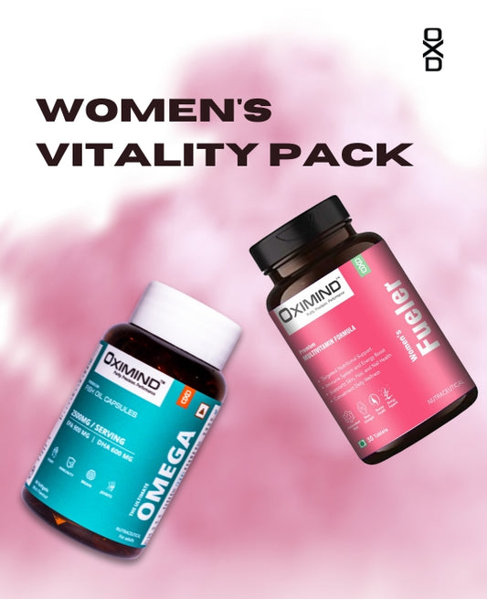 Oximind Women's Wellness Pack – Ultimate Omega(2500mg) + Women's Fueler for Total Vitality(1 month supply)